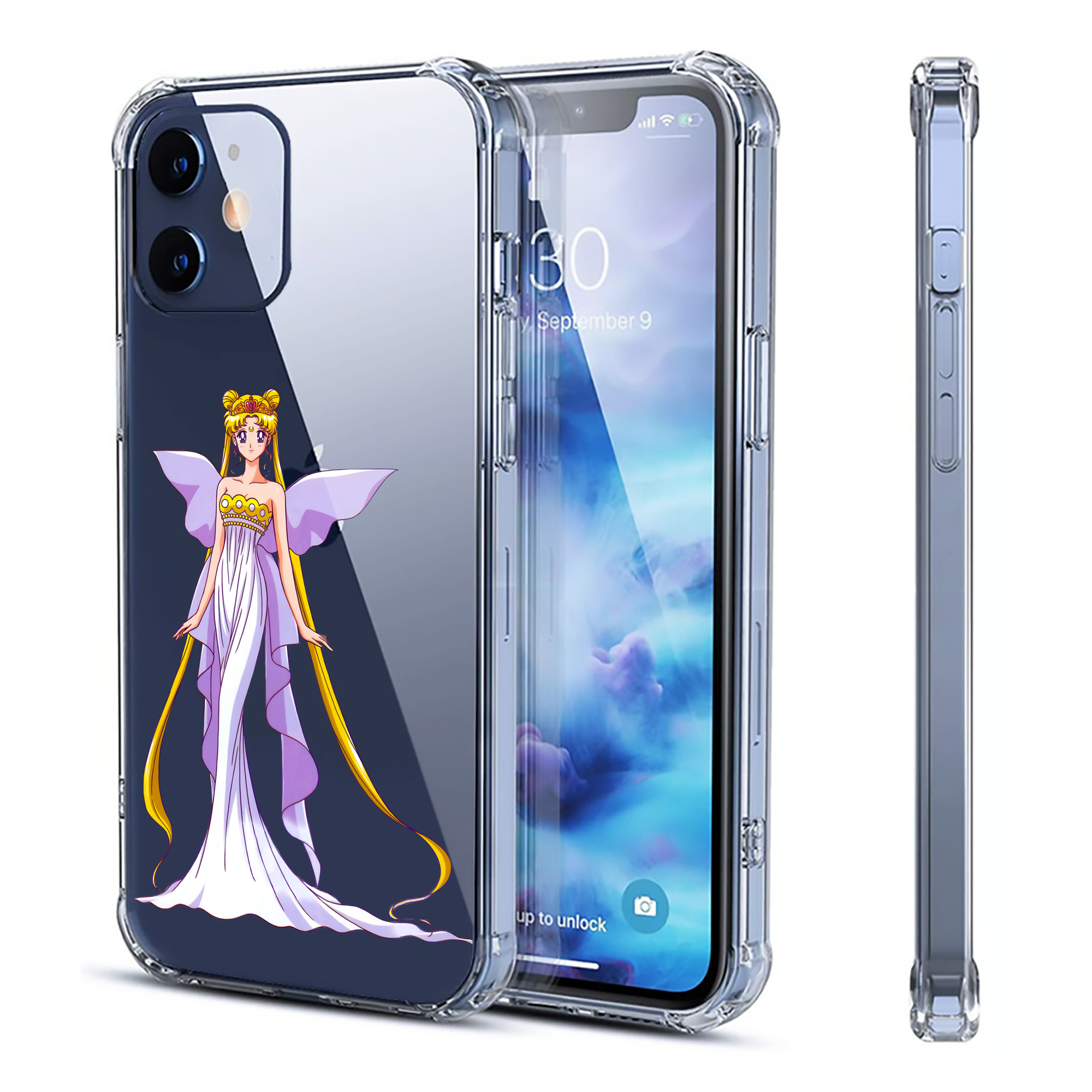 （画像用） 美少女戦士セーラームーン 愛野 美奈子 あいの みなこ Sailor Moon Aino Minako 【iPhone 12シリーズ対応】透明スマホケース（クリアソフトケース）